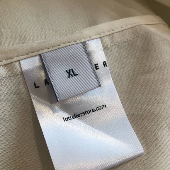 Linen blend cropped shirt from Lattelier - Picture 10 of 10